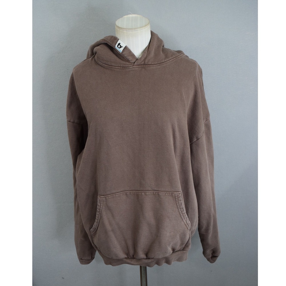 Thirty Years Hoodie Medium Brown Oversized Cotton Heavyweight Mens Streetwear